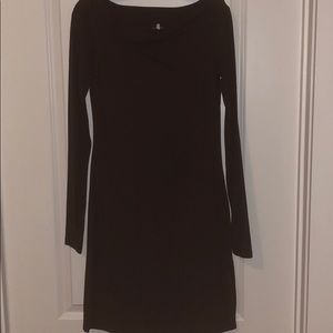 James Perse Boat-neck Long Sleeve Cotton Dress